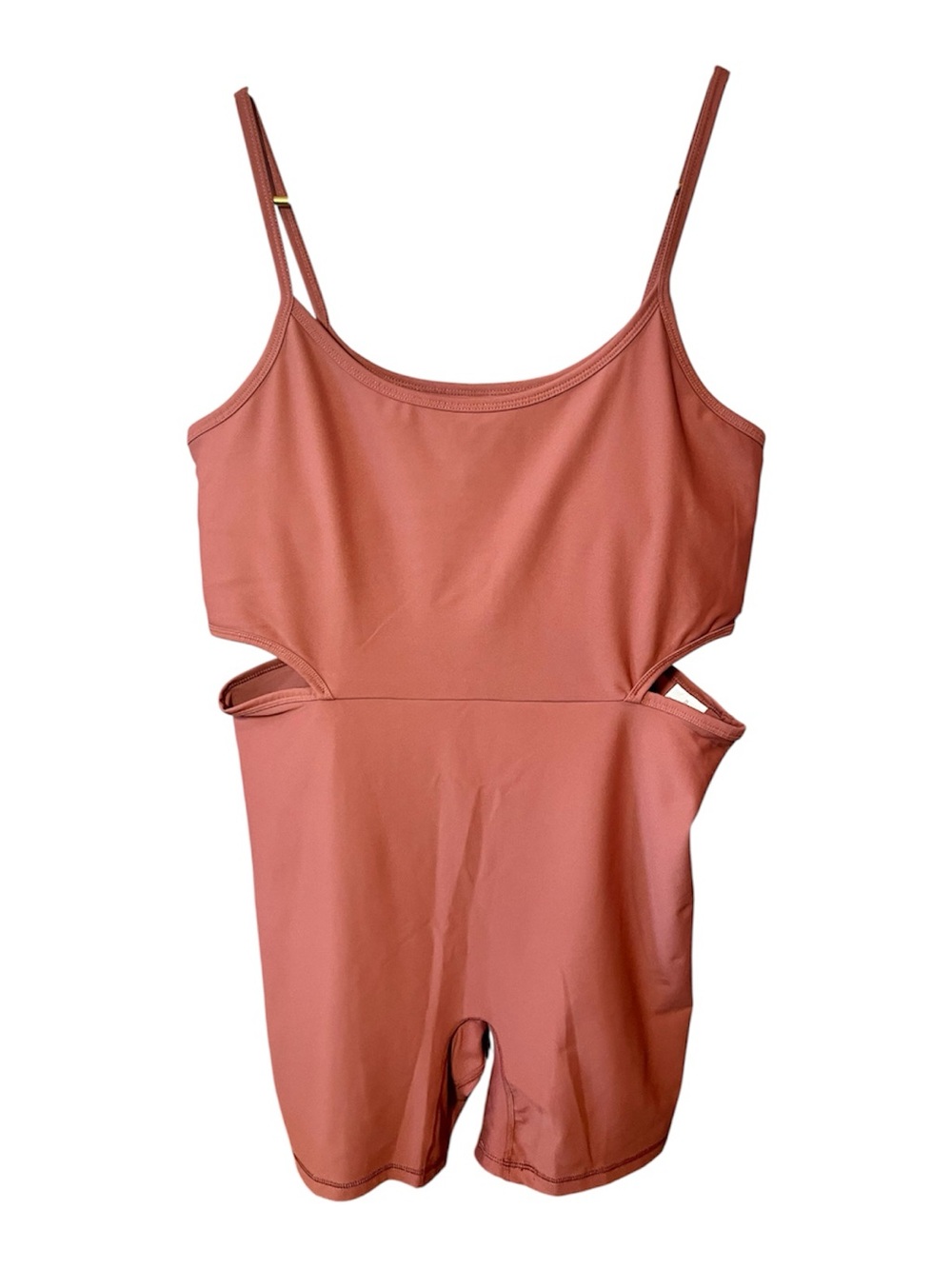 Old Navy PowerSoft Cutout Waist Bodysuit – Women’s XL – Burnt Orange/Salmon